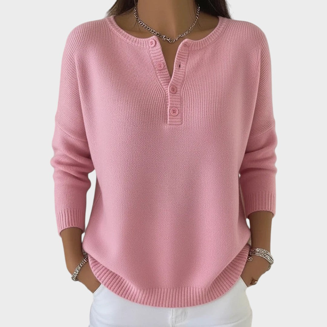 Clarisse | Knitted Sweater with Buttons