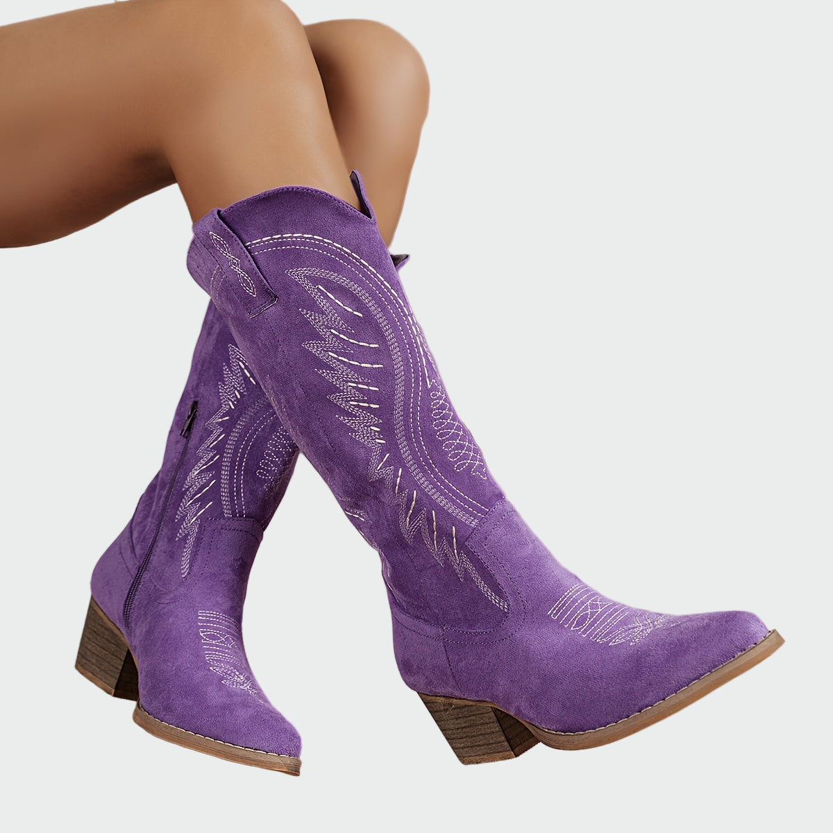 Botas western elegantes bordadas