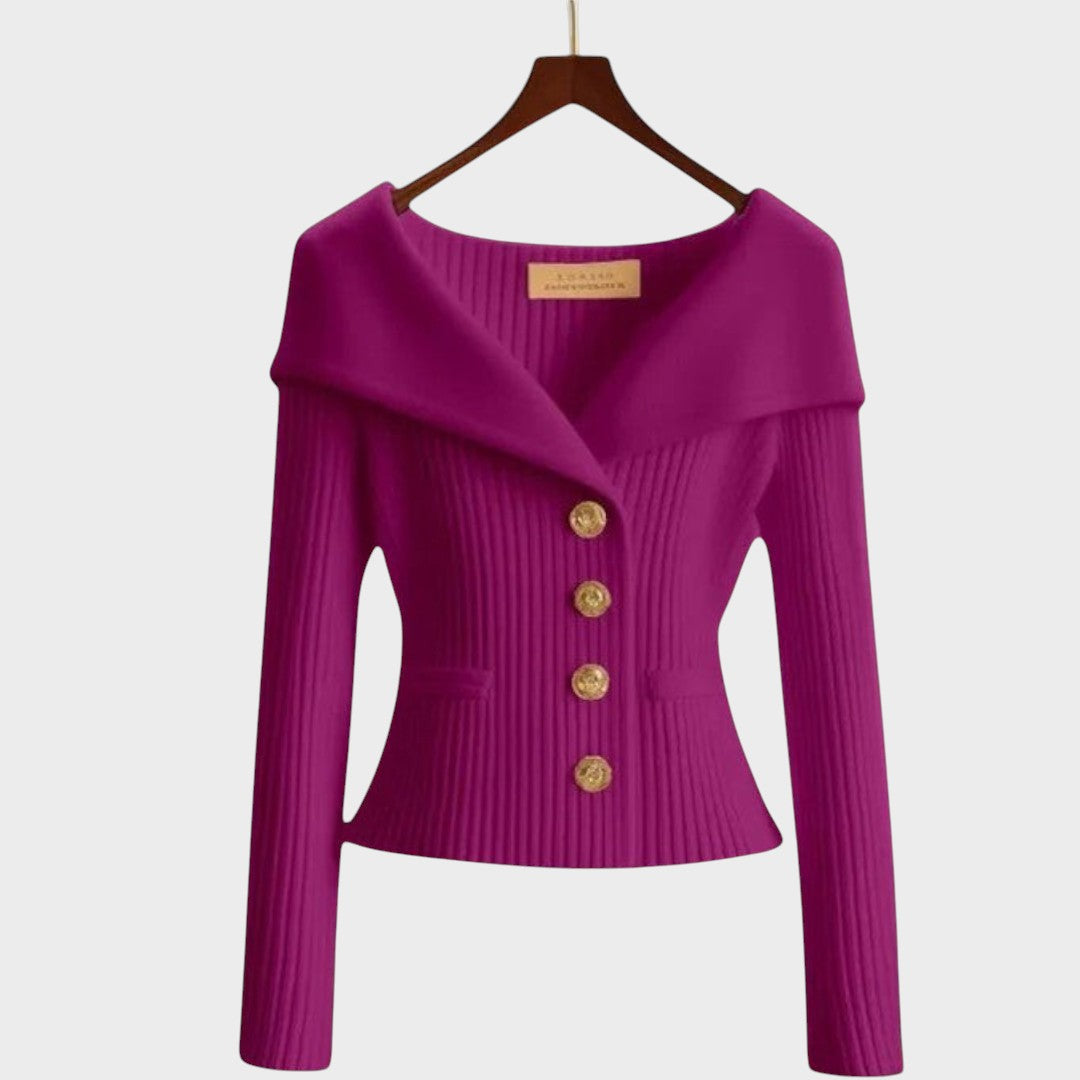 Nicole | Elegant Ribbed Cardigan