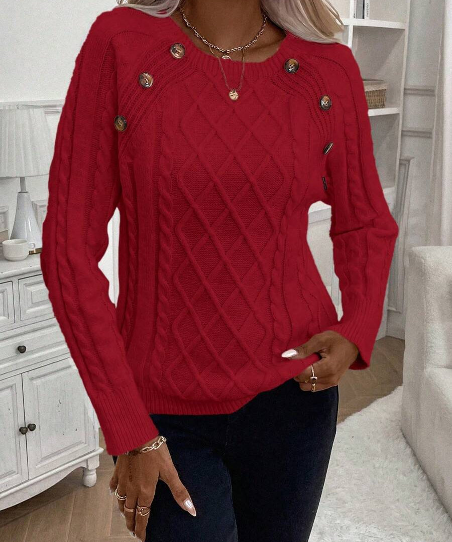 Francisca – Cardigan de malha com botões