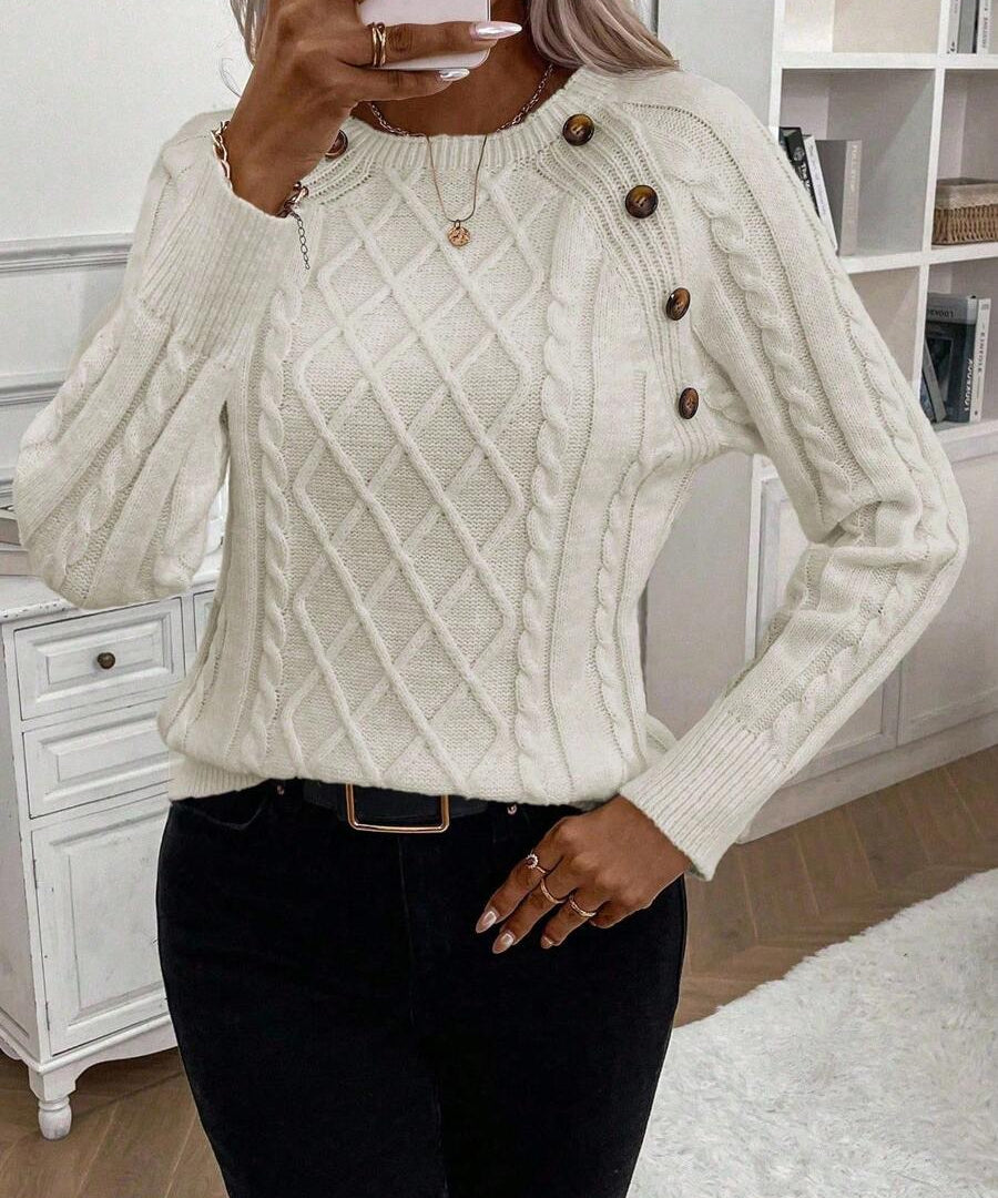 Francisca – Cardigan de malha com botões