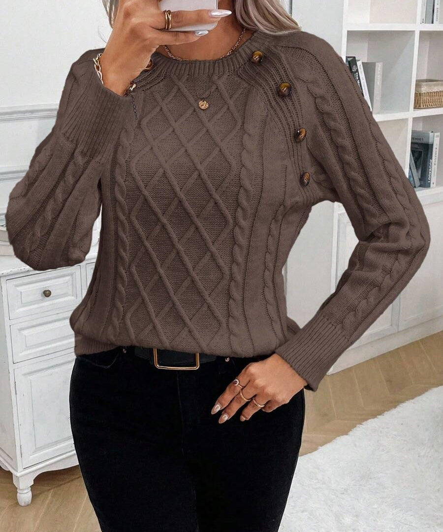 Francisca – Cardigan de malha com botões