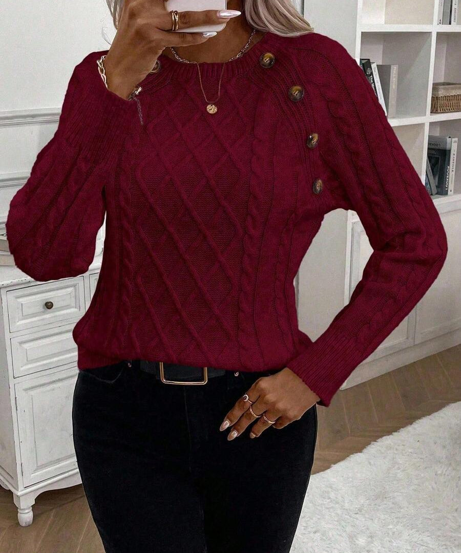 Francisca – Cardigan de malha com botões