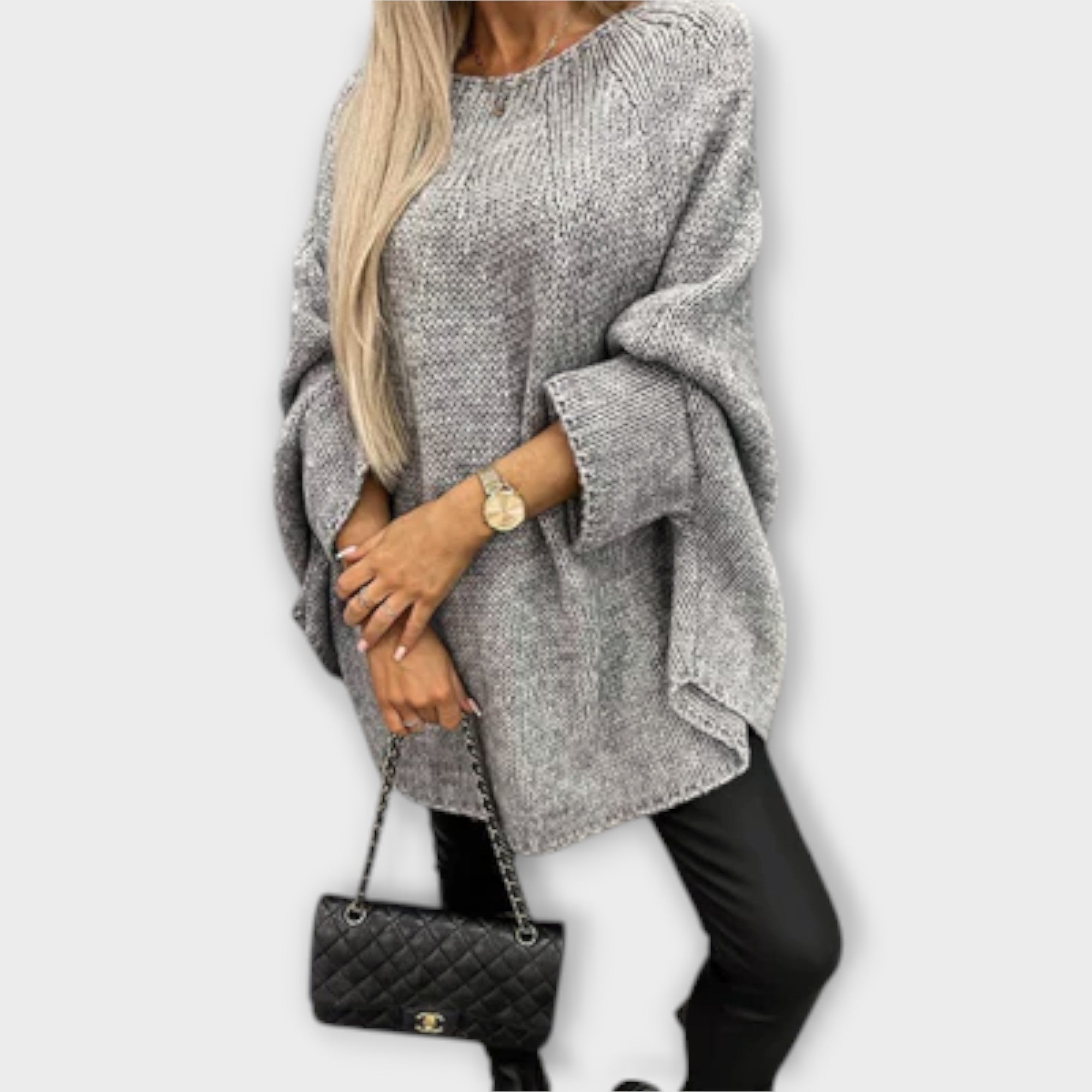 Isabelle - Elegant Women's Sweater with Round Neck