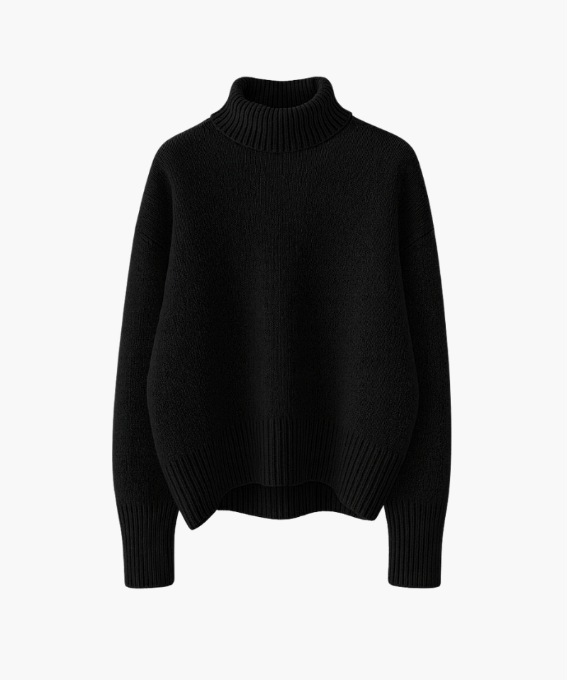 SOFT JUMPER WITH HIGH NECK
