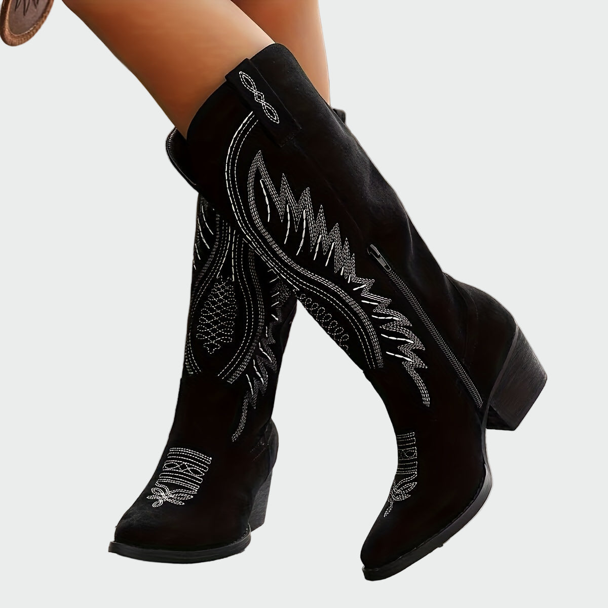 Botas western elegantes bordadas