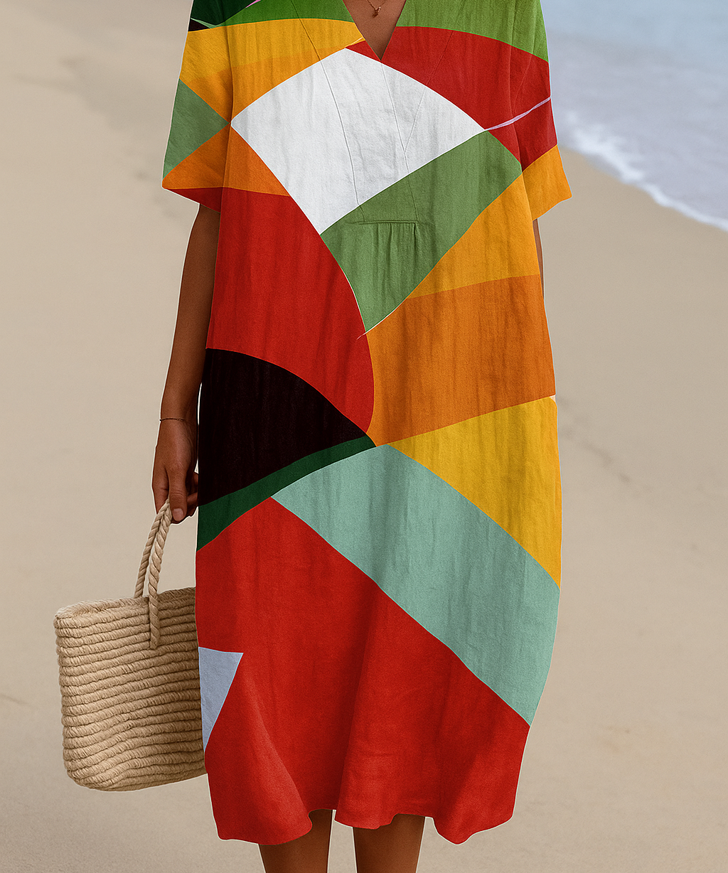 Daniela - Colorful patchwork dress