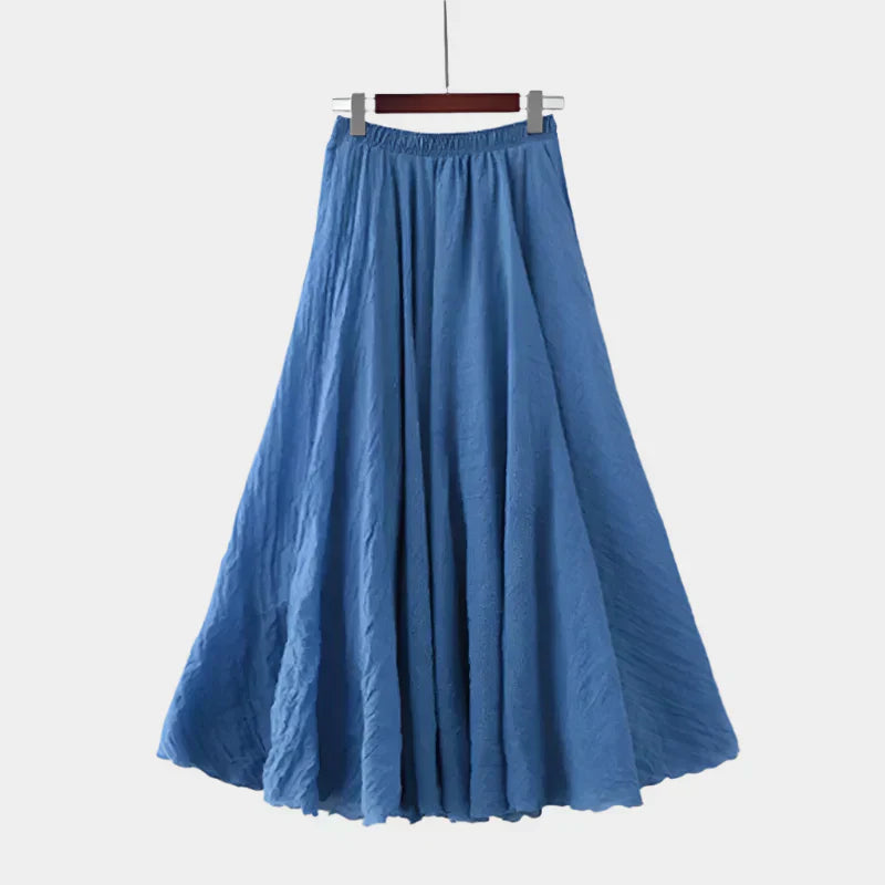 Saia elegante de cintura alta