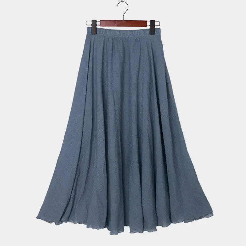 Saia elegante de cintura alta