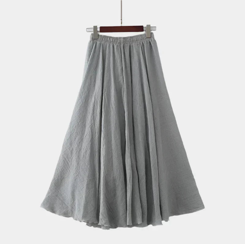 Saia elegante de cintura alta