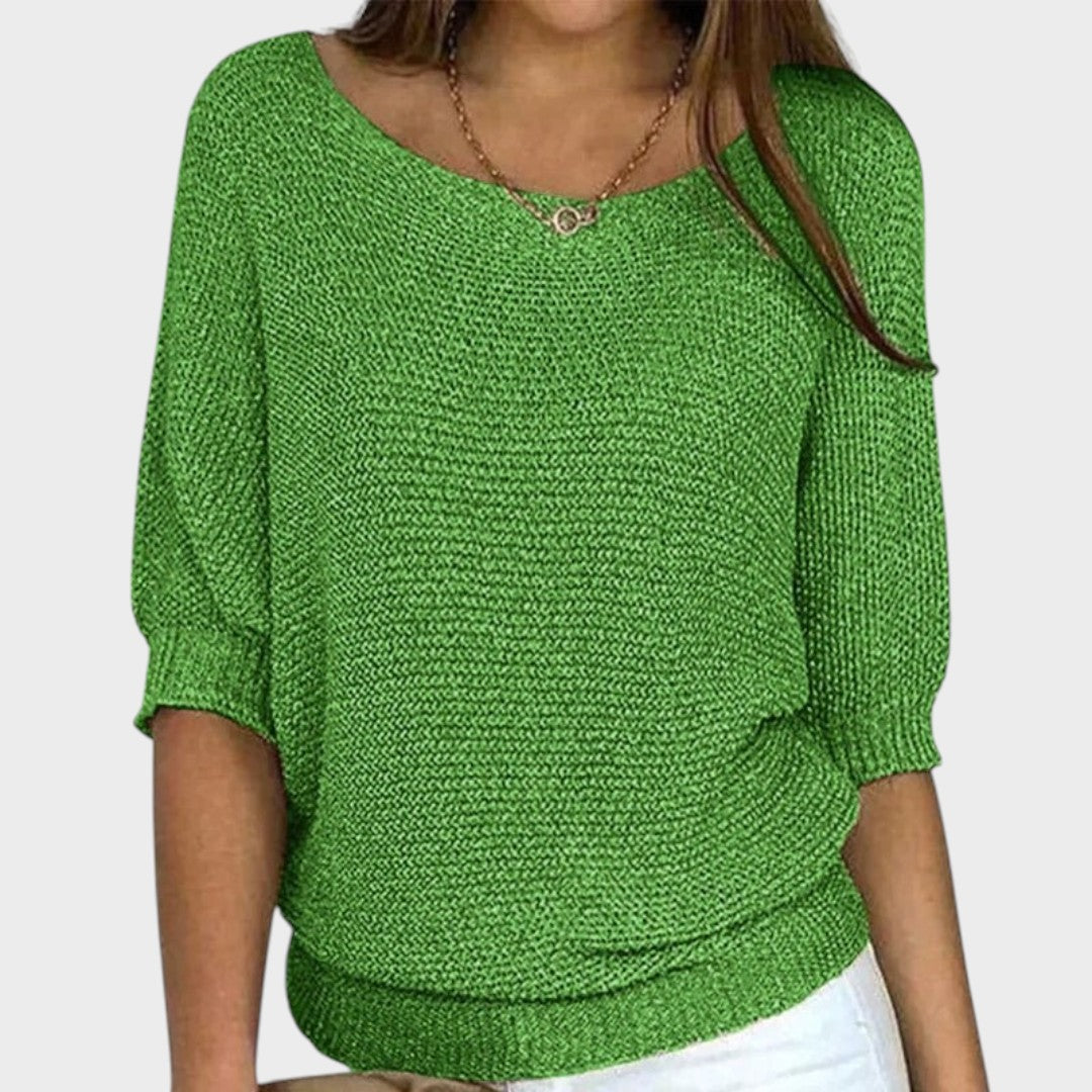 Carolina | Three-Quarter Sleeve Knit Jumper