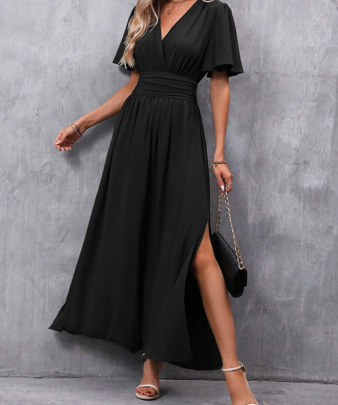 Eterna – elegantní maxi šaty černé