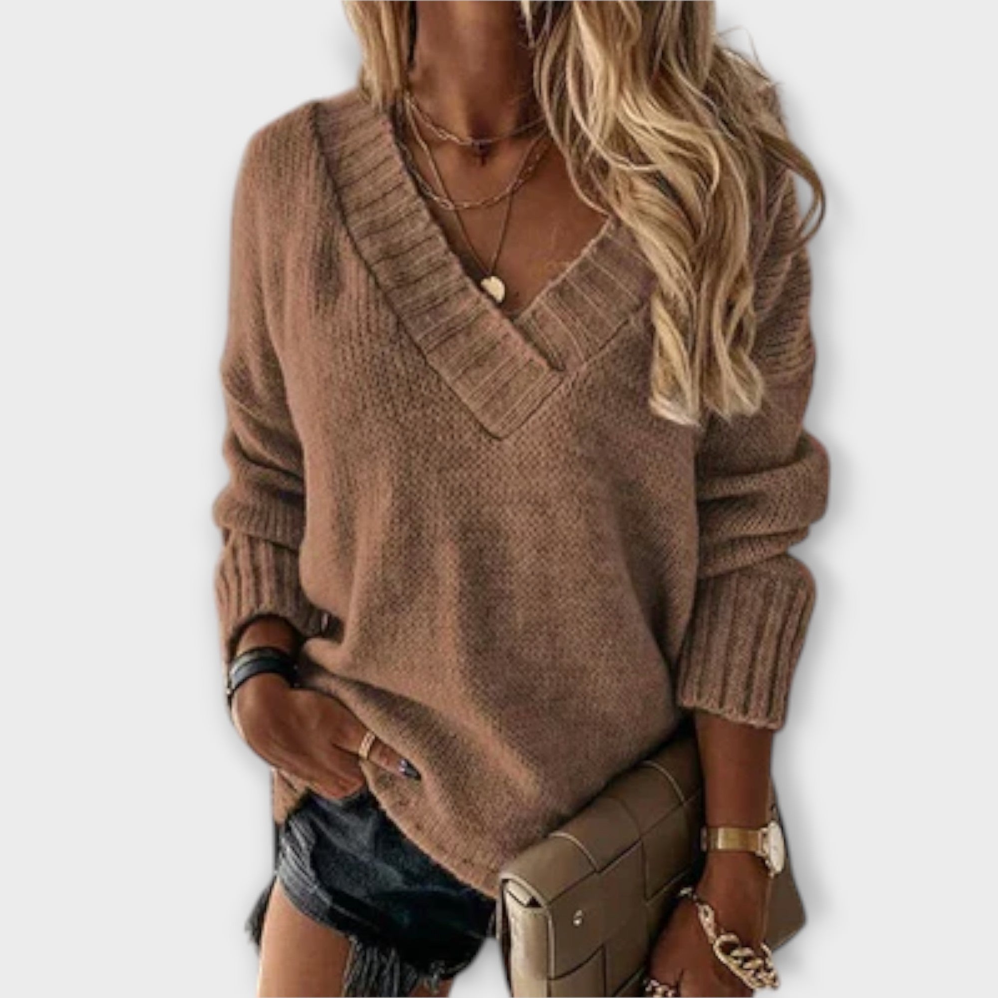 Jane - Soft V-Neck Sweater