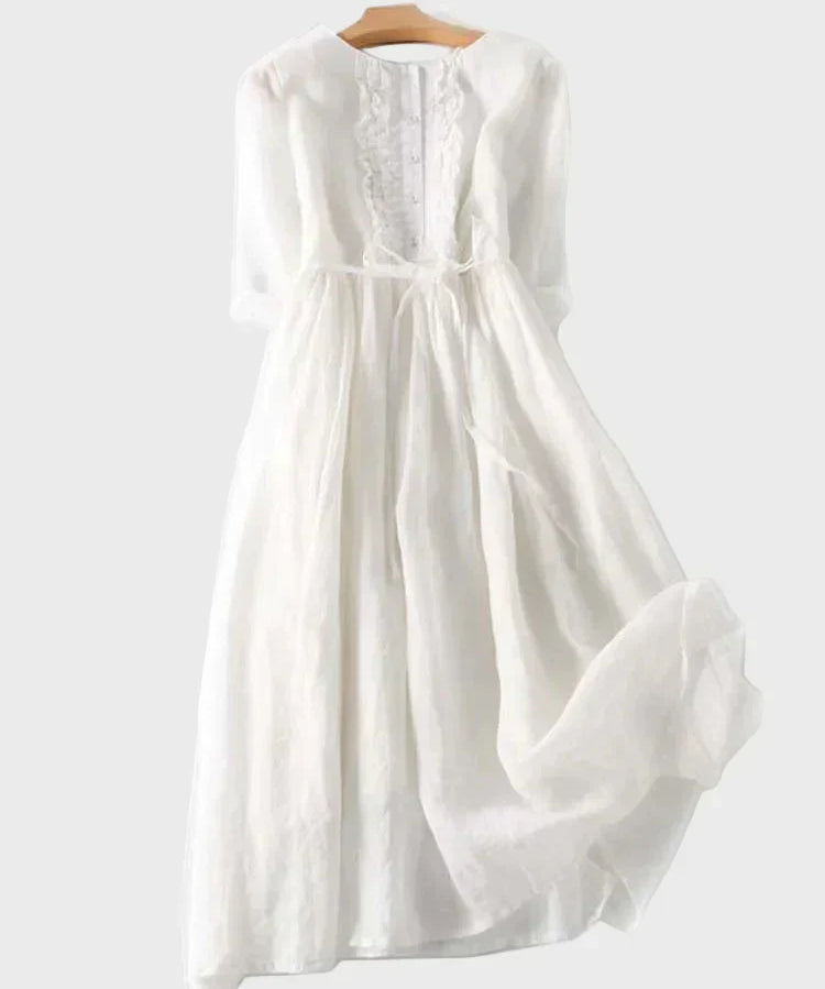 Vestido longo minimalista