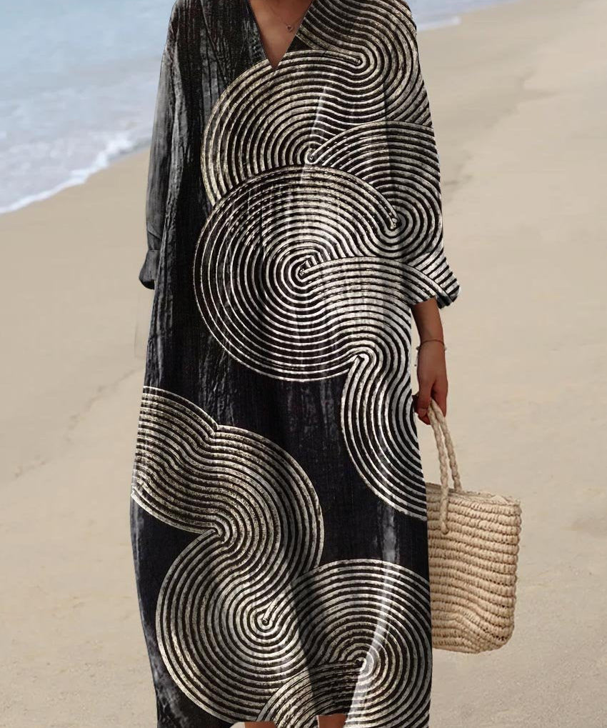 Lara - Boho šaty s patchwork vzorem