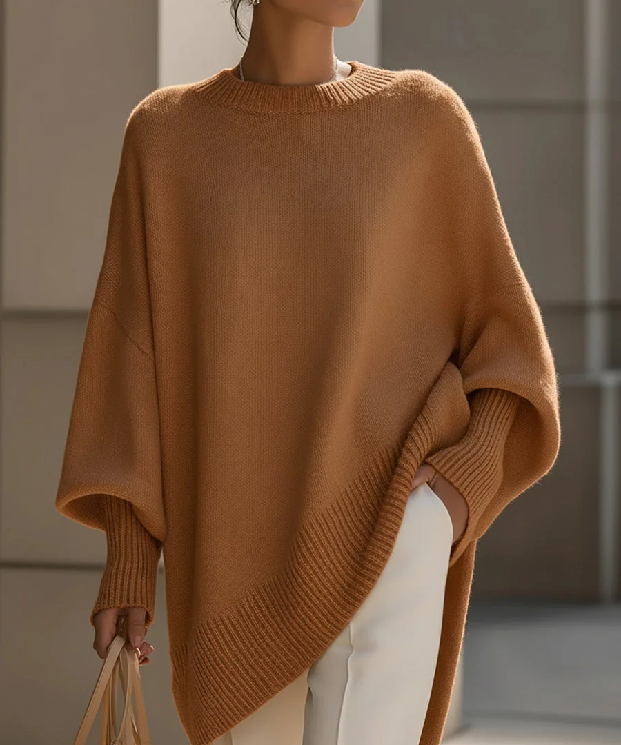 Oversized Sweater Poncho