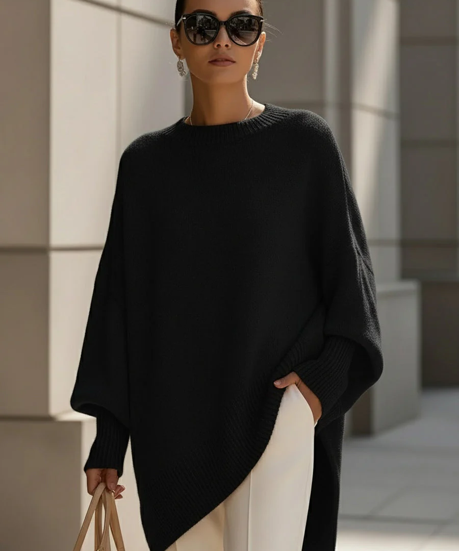 Oversized Sweater Poncho