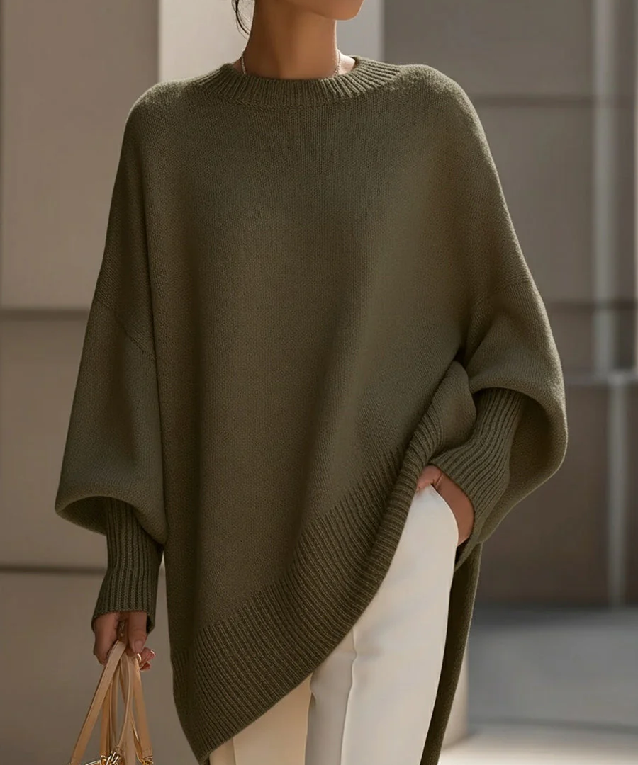 Oversized Sweater Poncho