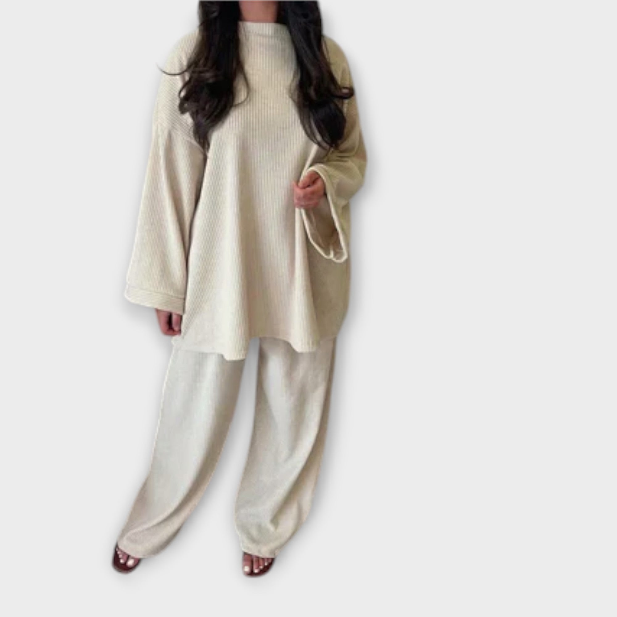 Ingrid – Žebrovaný set nadměrných velikostí